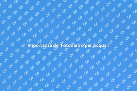 Fotometro per Acqua Acquario Essenziale
