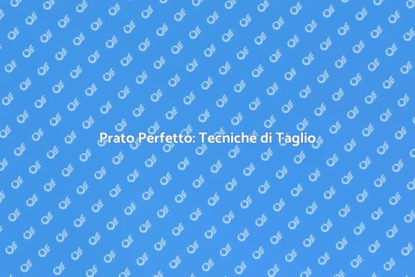 Prato Curato: Segreti e Tecniche