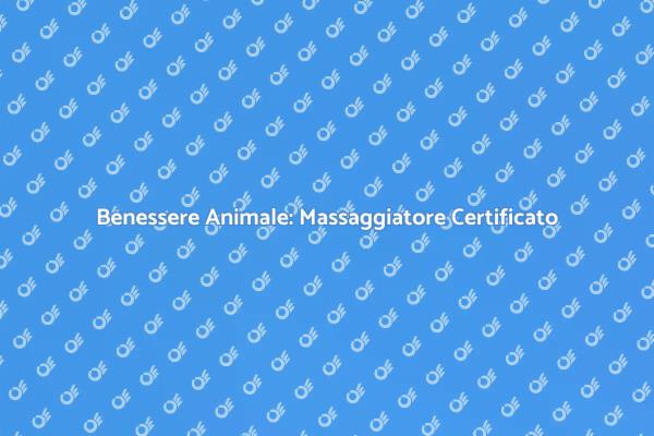 Scopri il Massaggiatore per Animali