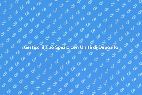 Ottimizza il Tuo Spazio con Unità di Deposito