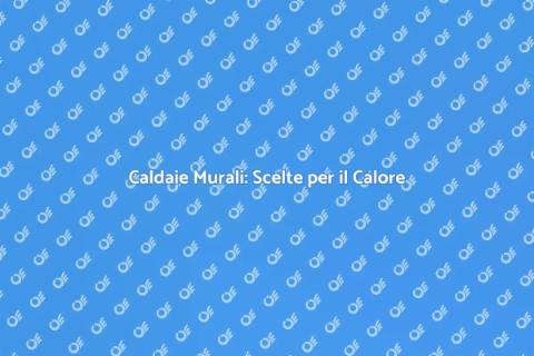 Caldaie Murali: Comfort e Efficienza