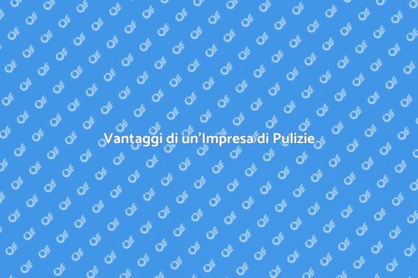 Perché Scegliere un'Impresa di Pulizie