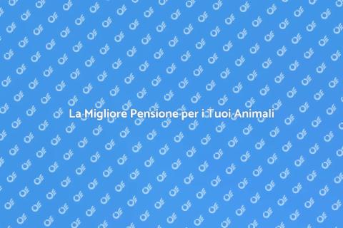Pensione per Animali: Una Scelta Sicura
