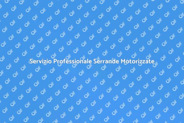 Servizi di Assistenza Serrande Efficiente