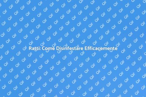 Disinfestare Ratti: Guida Completa