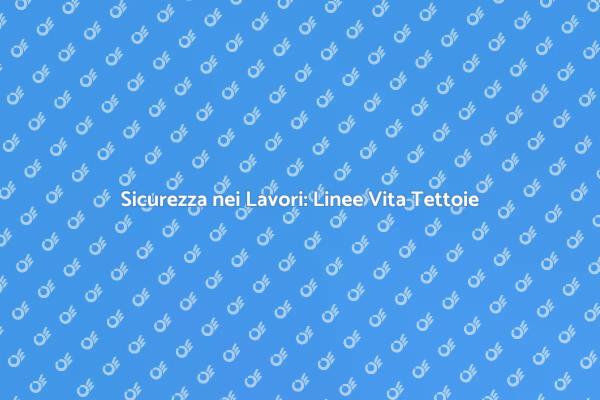 Linee Vita: Sicurezza su Tettoie