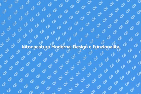 Ristrutturazione con Intonacatura Moderna