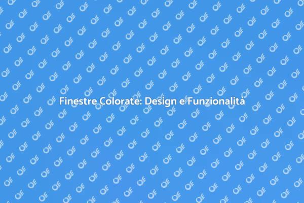 Ristrutturazione e Colorazione Finestre