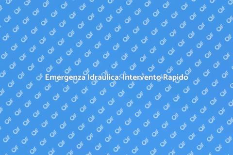 Servizio Idraulico di Emergenza