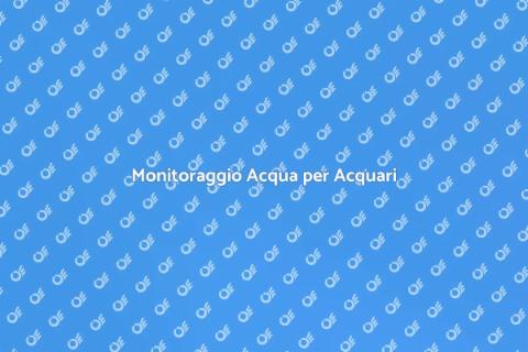 Misuratore di Parametri dell'Acqua