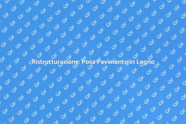 Ristruttura con il Pavimento in Legno
