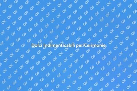 Buffet di Dolci per Cerimonie