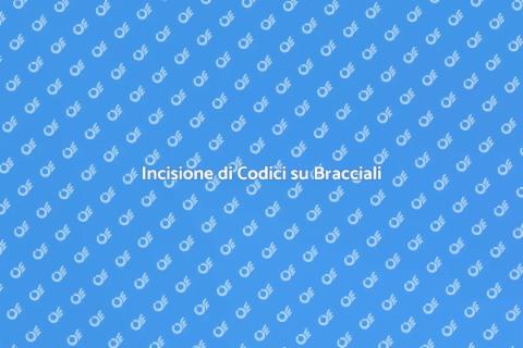 Incidere un Codice su un Bracciale