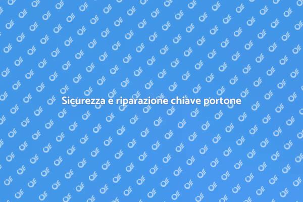 Come riparare la chiave della serratura