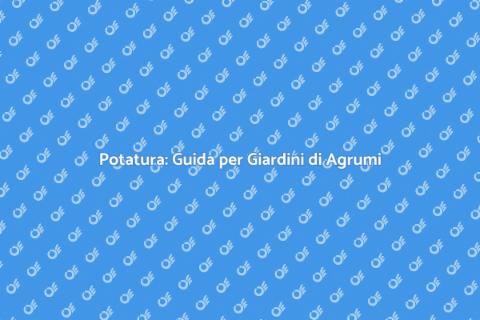 Potatura per Giardini di Agrumi