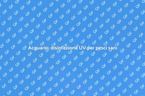 Acquario con disinfezione UV integrata