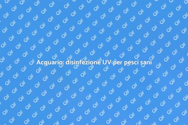 Acquario con sistema UV: la scelta ideale