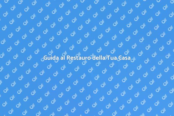 Pianificazione Efficace del Restauro