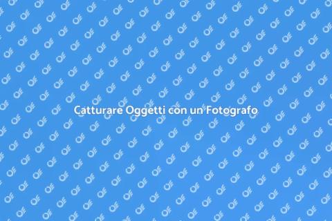 Assumere un Fotografo per Oggetti