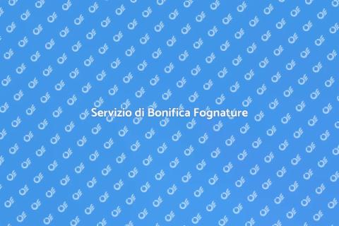 Bonifica Fognature Ostruite