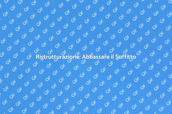 Come Abbassare il Soffitto con Stile
