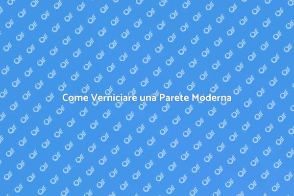 Rinnova la Tua Parete con la Verniciatura