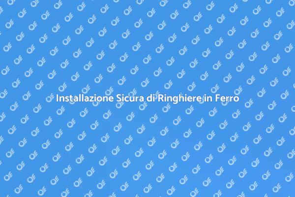 Sicurezza e Design: Ringhiere in Ferro