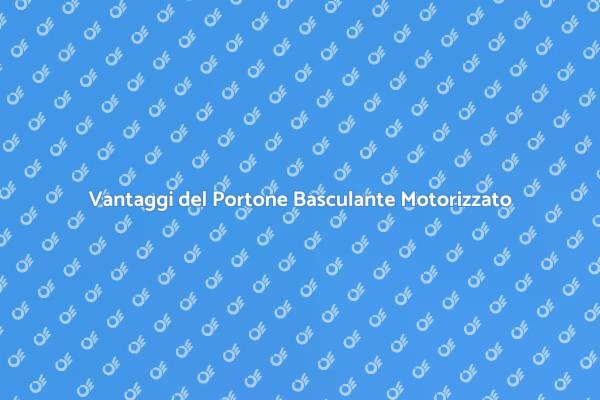 Innovazione nel Portone Basculante Motorizzato