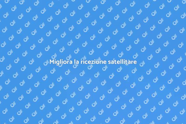 Accesso illimitato con antenna satellitare