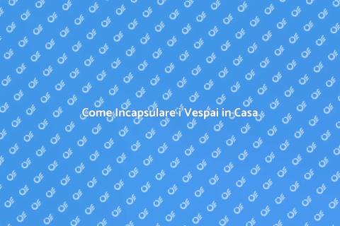 Incapsulamento Vespai: Proteggi Casa