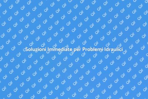 Intervento Idraulico Urgente e Veloce