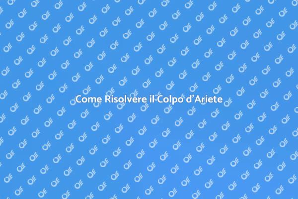 Risolvere il Colpo d'Ariete nei Tubi