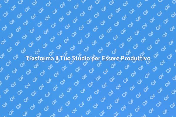 Rinnova il Tuo Studio e Sii Creativo