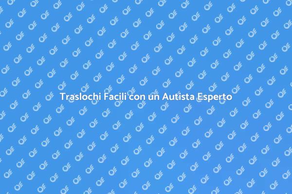 Semplifica il Trasloco con un Autista