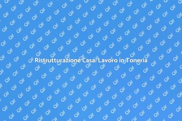 Ristruttura la Tua Casa con Toneria