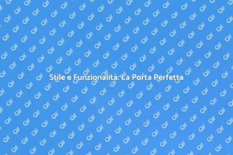 Porta Moderna per Interni: Stile Unico