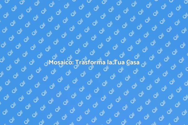 L'Arte delle Tessere di Mosaico