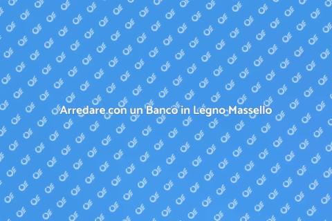 Banco da Bar in Legno Massello