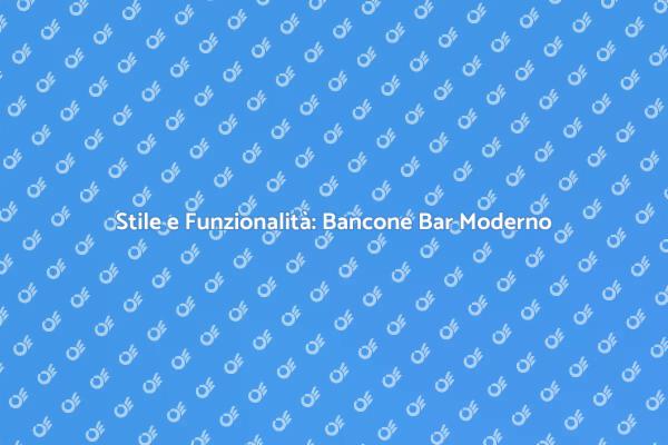 Il Bancone Bar: Cuore della Tua Casa