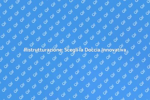 Ristrutturazione: Doccia Auto Detersivo