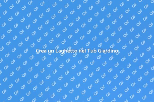 Laghetto: Bellezza e Relax nel Giardino