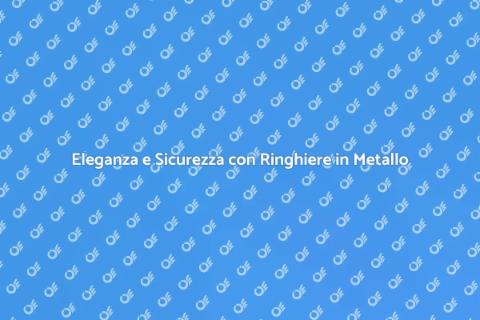 Ringhiere Moderne in Metallo per Spazi Eleganti