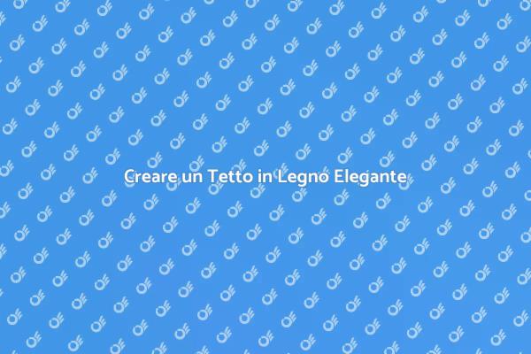 Tetto in Legno: Eleganza per il Terrazzo