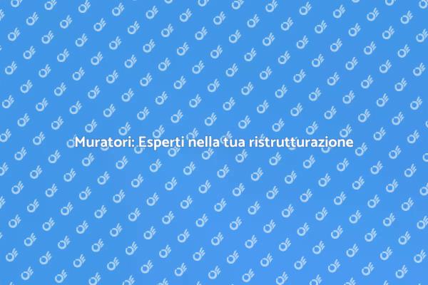 Muratori: Trasforma le tue idee in realtà