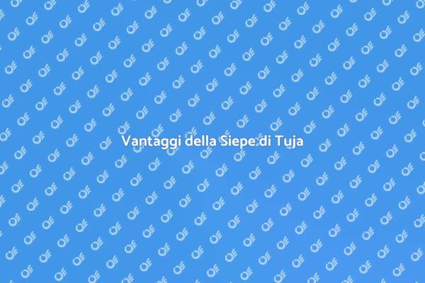 Perché Scegliere la Tuja Occidentalis