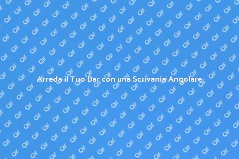 Scrivania Angolare in Legno per Bar