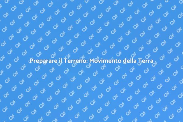 Movimento della Terra: Essenziale per Costruire