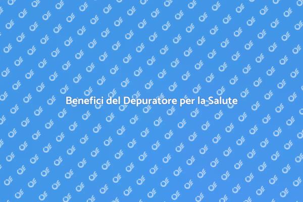 Depuratore: Un Investimento per la Salute