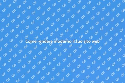 Design moderno per siti web efficaci