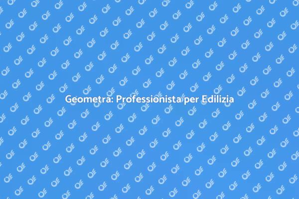 Geometra: Il Tuo Partner Edilizio